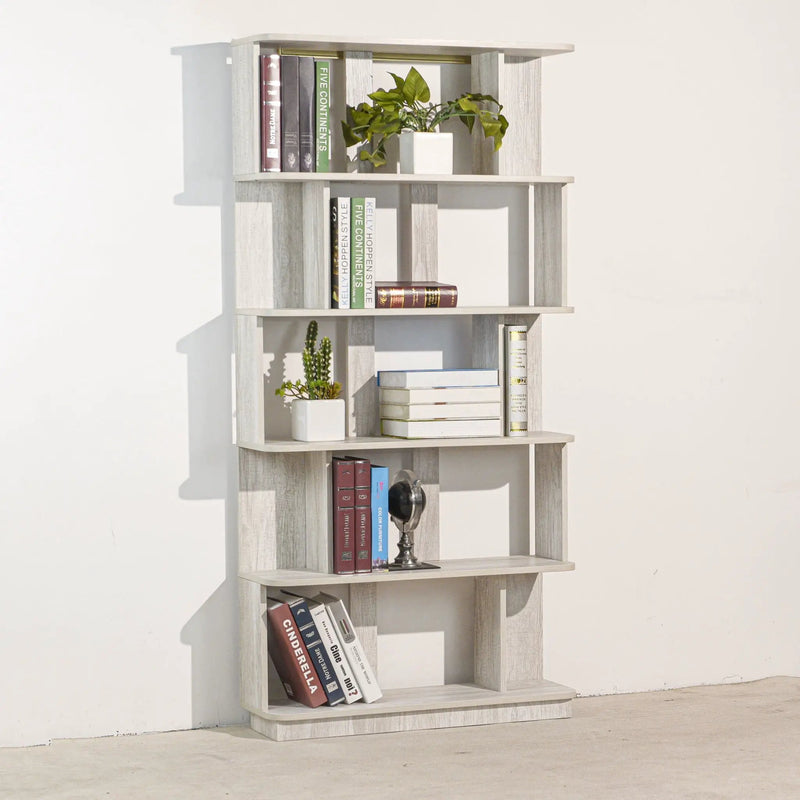 Modern 5 Tier Open Storage Bookcase by HouseOfZazla