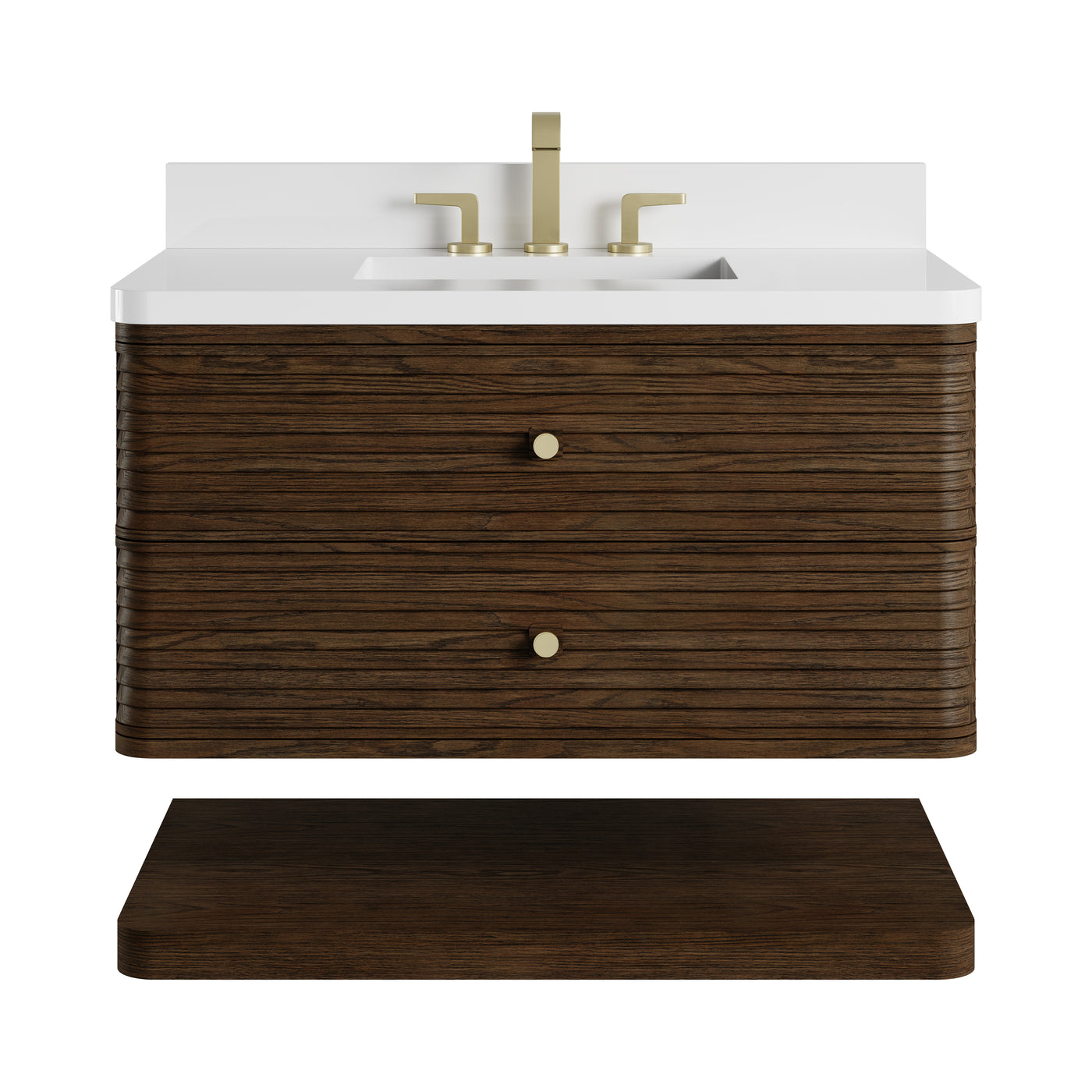 James Martin Allamari 36" Floating Single Bathroom Vanity, Sable, view 29