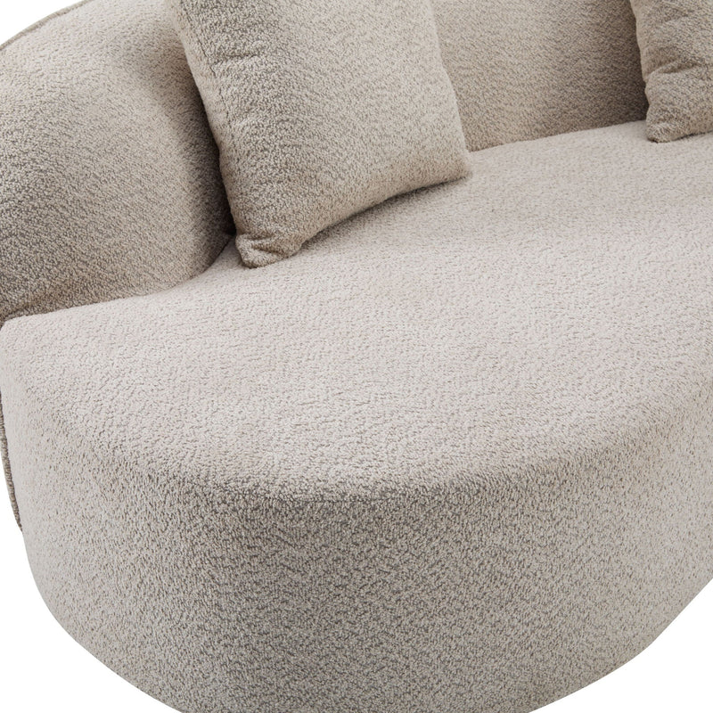 Elegant Curved Sectional Sofa With Full Foam Comfort by HouseOfZazla
