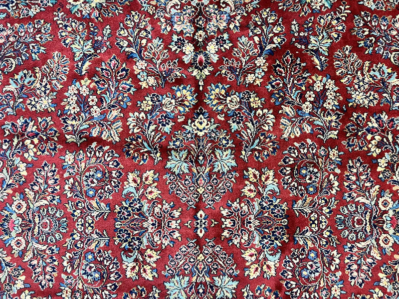 Karastan Rug 10x18 Red Sarouk #785, Wool Karastan Carpet, Original 700 Series, Vintage Discontinued Large Oriental Rug by Jewel Rugs