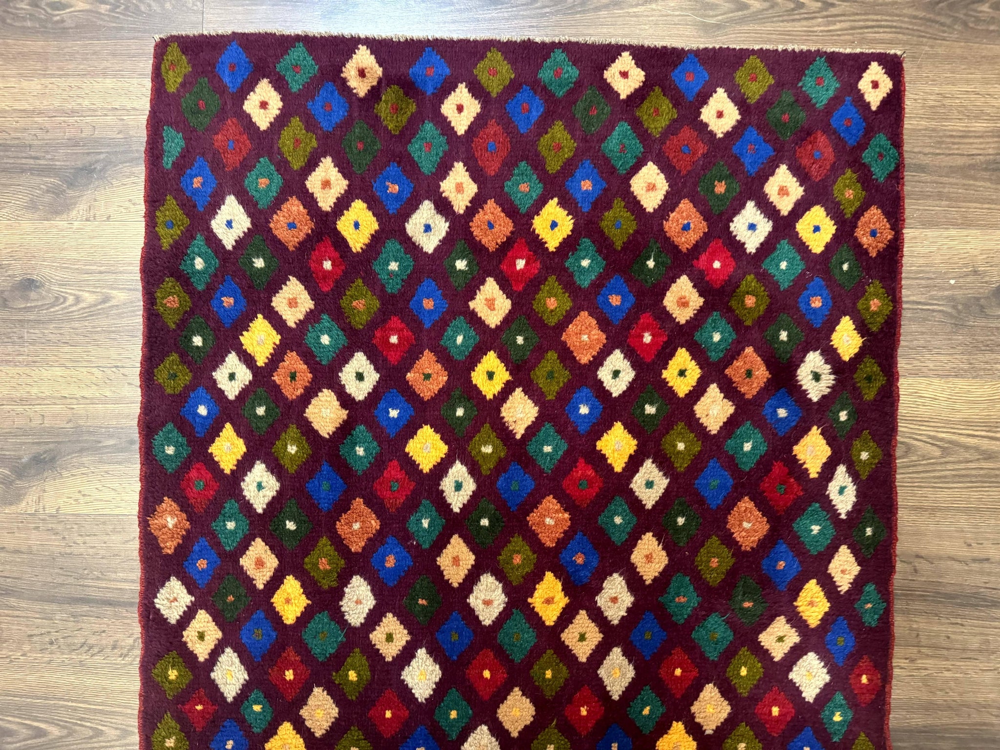 Balouch Rug 3x5, Afghan Rug, Purple-Maroon, Multicolor, Tribal Rug by Jewel Rugs