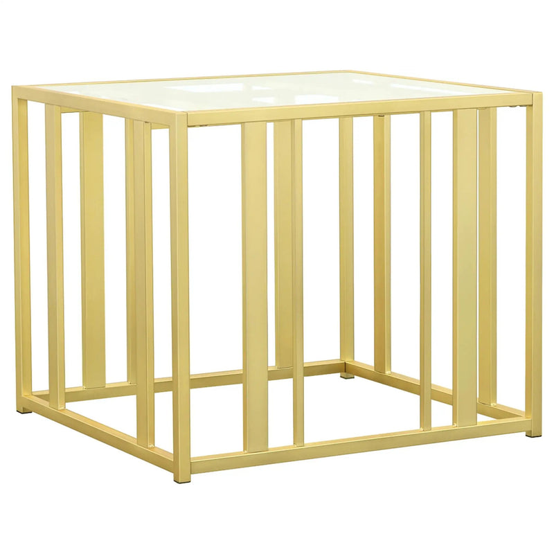 Adri 3-piece Coffee and End Table Set Matte Brass by Unique Piece Furniture