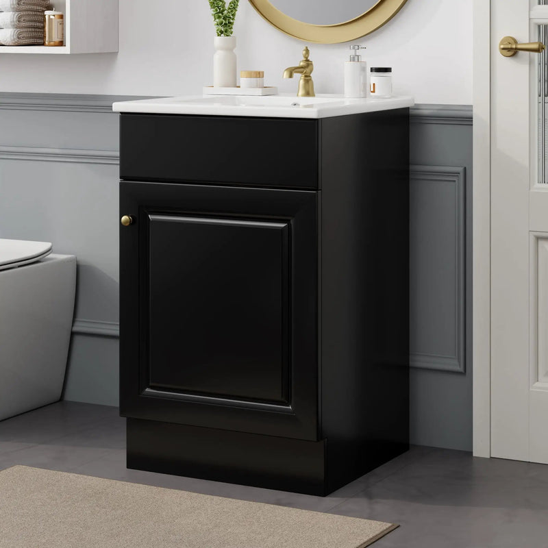 Bathroom Vanity With Sink, Cabinet With Adjustable Shelf