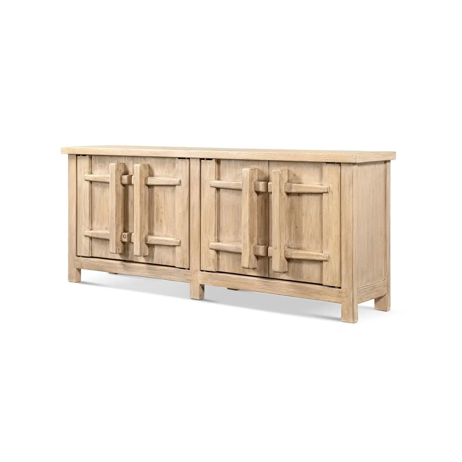 Rowan - 4 Door Sideboard Cabinet - Natural by HouseOfZazla