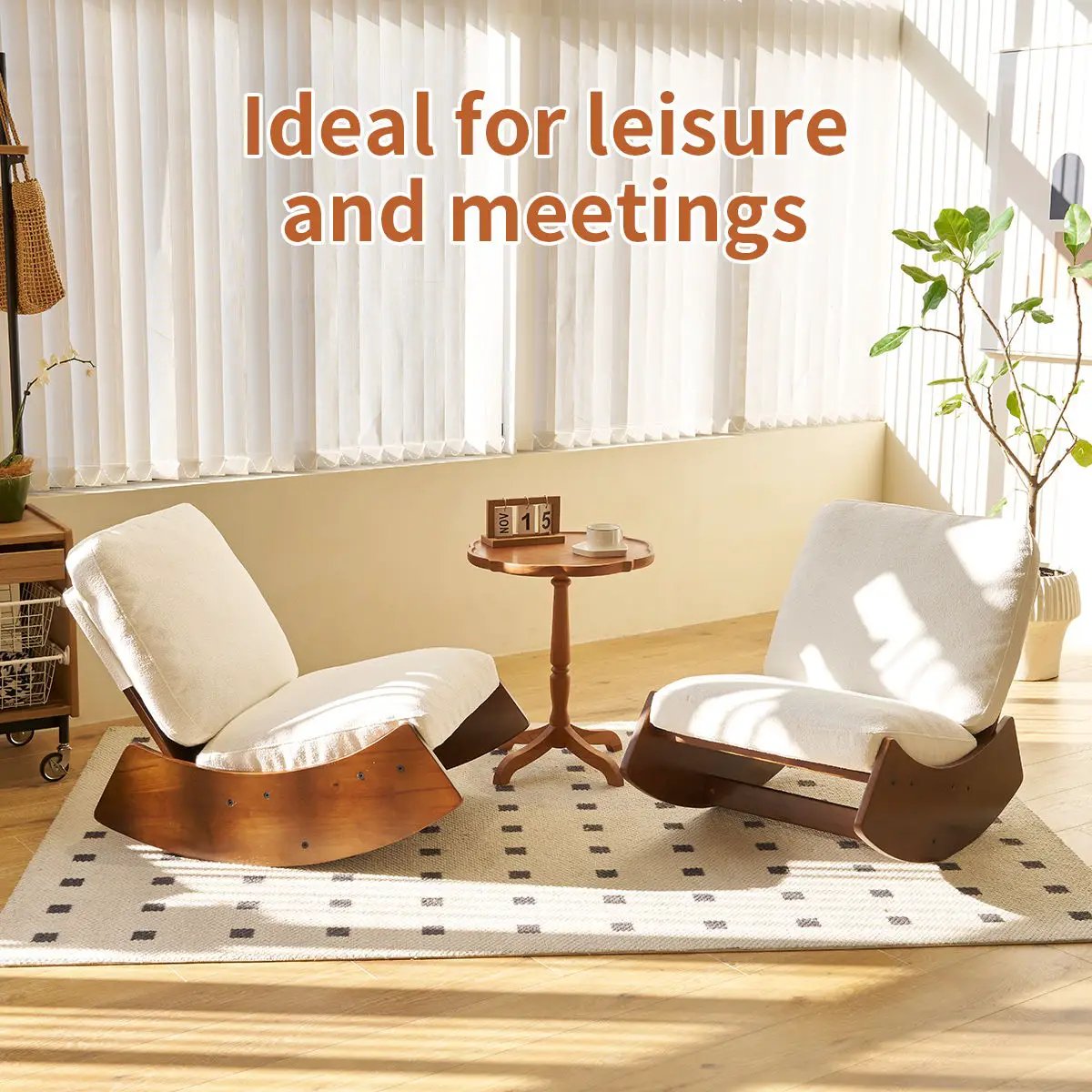 Comfortable High-Quality Upholstery Glider Rocking Chair by Unique Piece Furniture