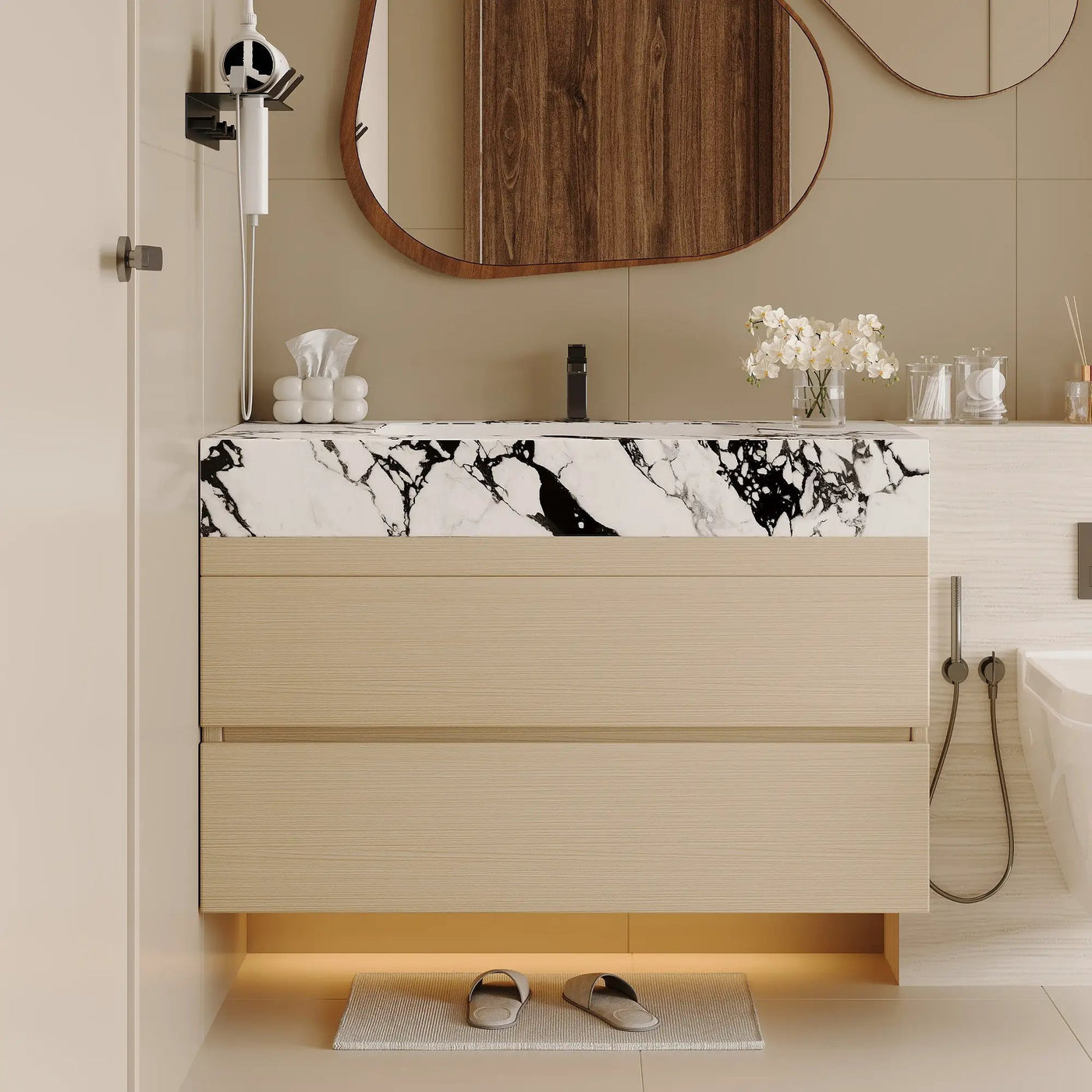 29.9" Modern Floating Bathroom Vanity by HouseOfZazla