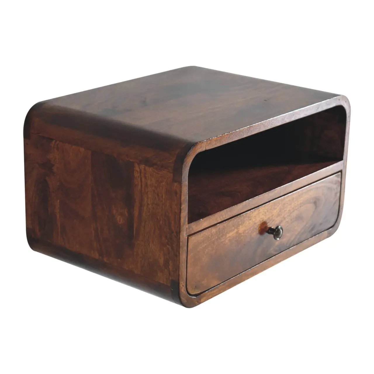 Curved Upper Slot Floating Nightstand by Unique Piece Furniture