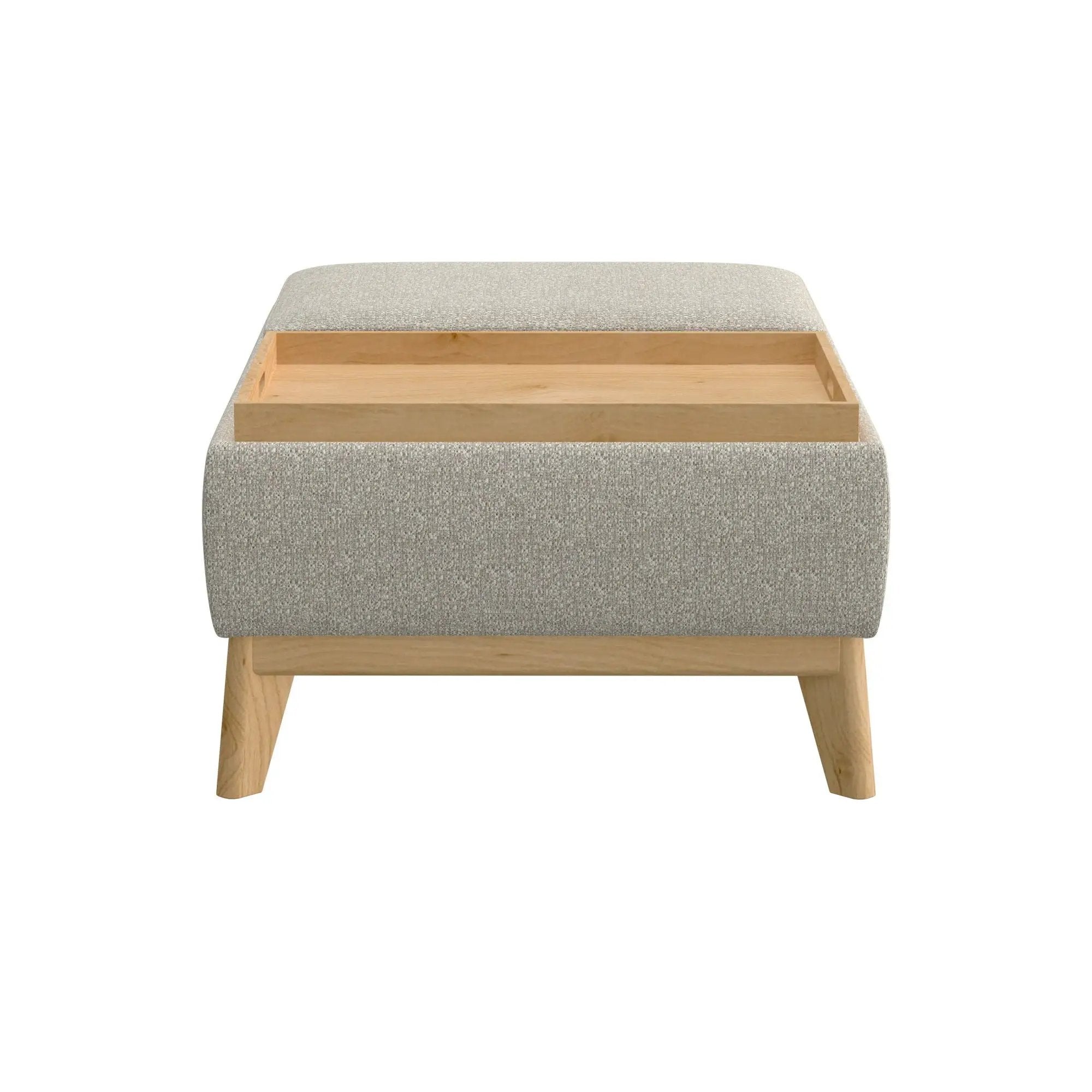 Reversible Tray Ottoman - Tan by Unique Piece Furniture