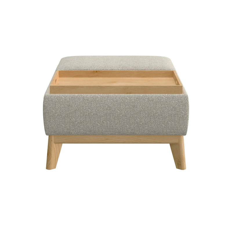 Reversible Tray Ottoman - Tan by HouseOfZazla