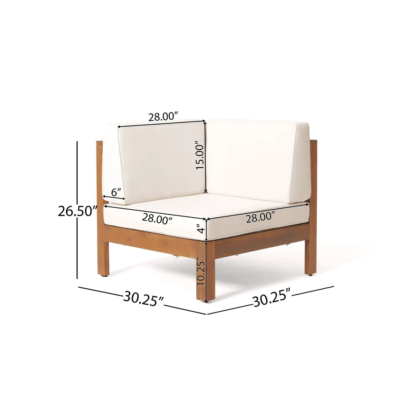 Brava - X Back Corner Chair by HouseOfZazla