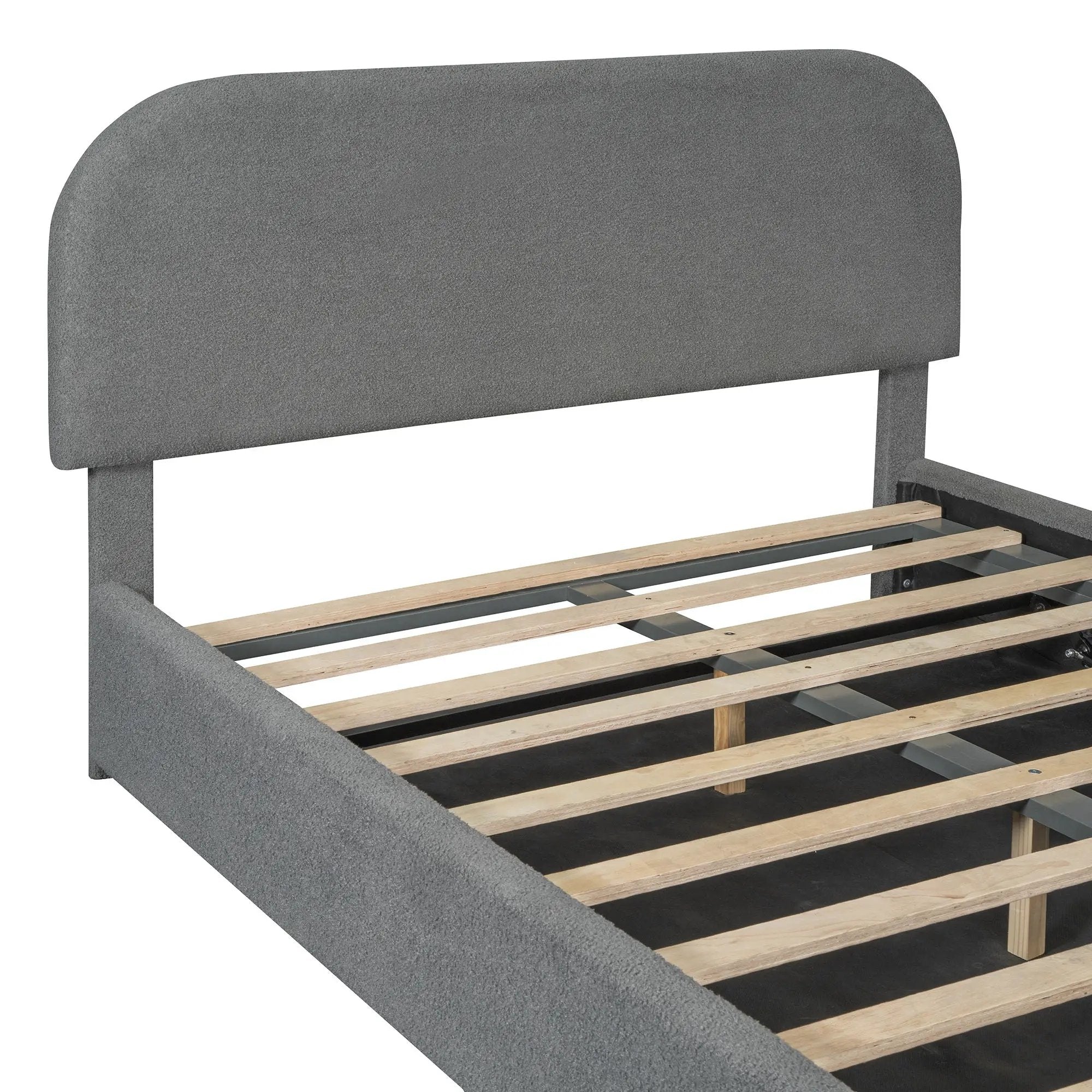 Upholstered Platform Bed With Hydraulic Storage System by HouseOfZazla