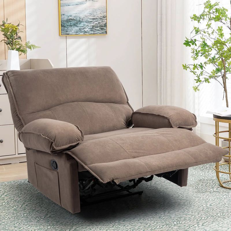 Oversized Manual Recliner Chair Sofa for Living Room by HouseOfZazla