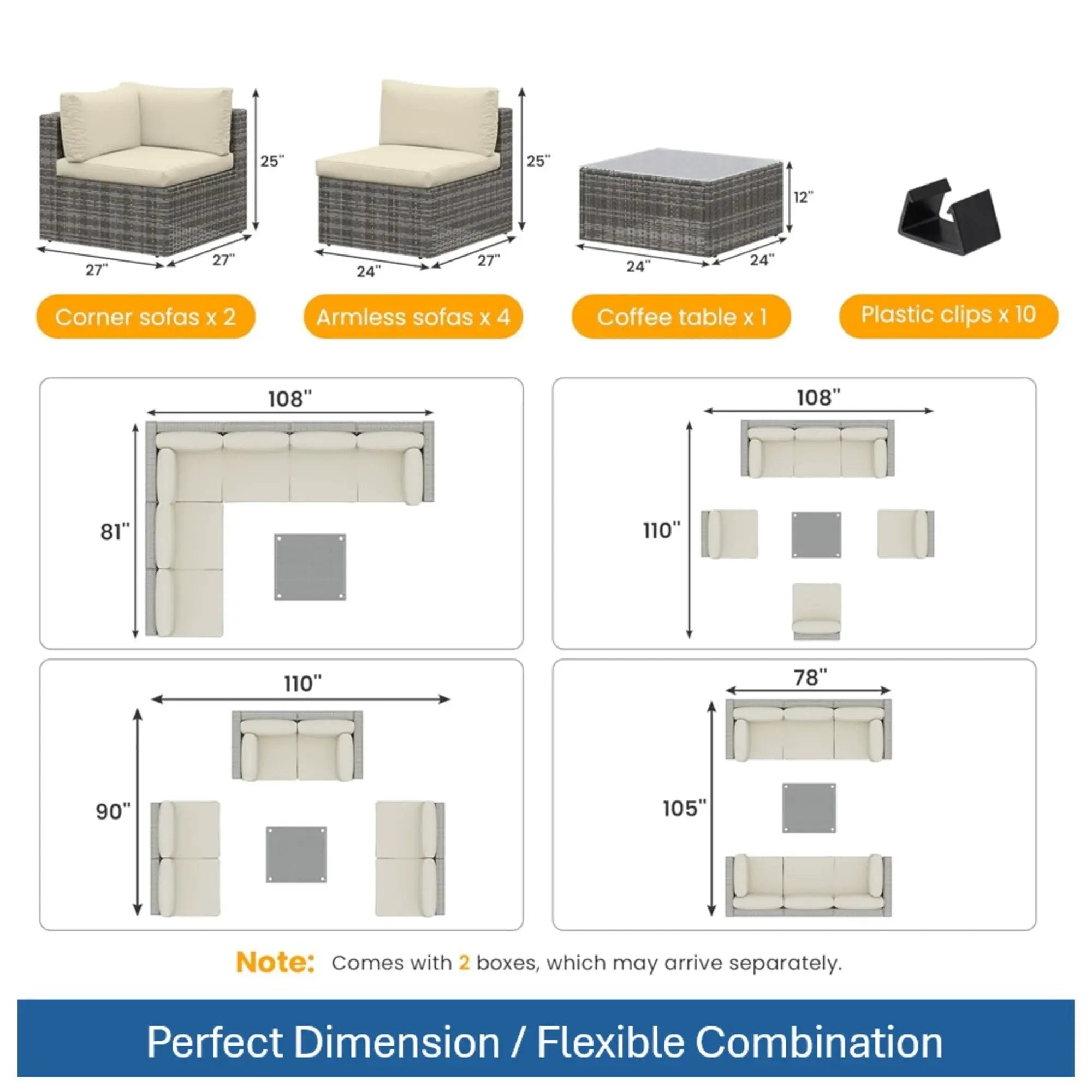 Modern Patio Set With Coffee Table by HouseOfZazla