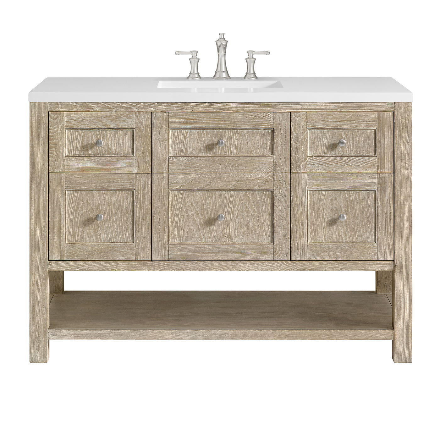 James Martin Breckenridge 48" Single Bathroom Vanity, Whitewashed Oak, view 31