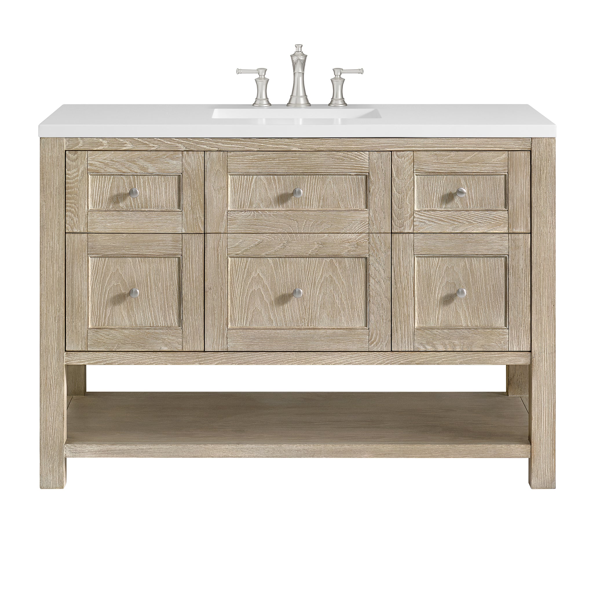 James Martin Breckenridge 48" Single Bathroom Vanity, Whitewashed Oak, view 31