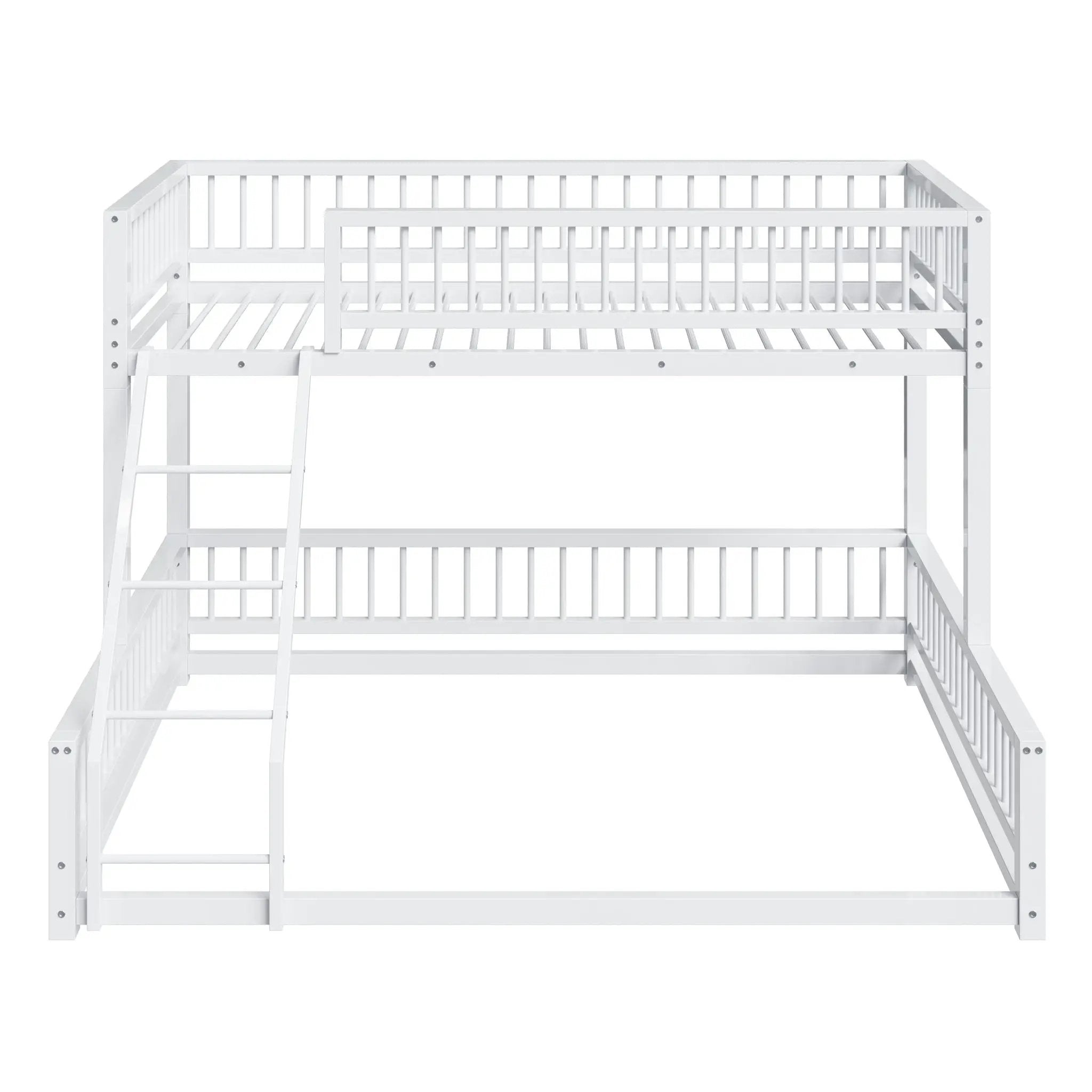Bunk Bed With Ladder And Safety Guardrails by HouseOfZazla