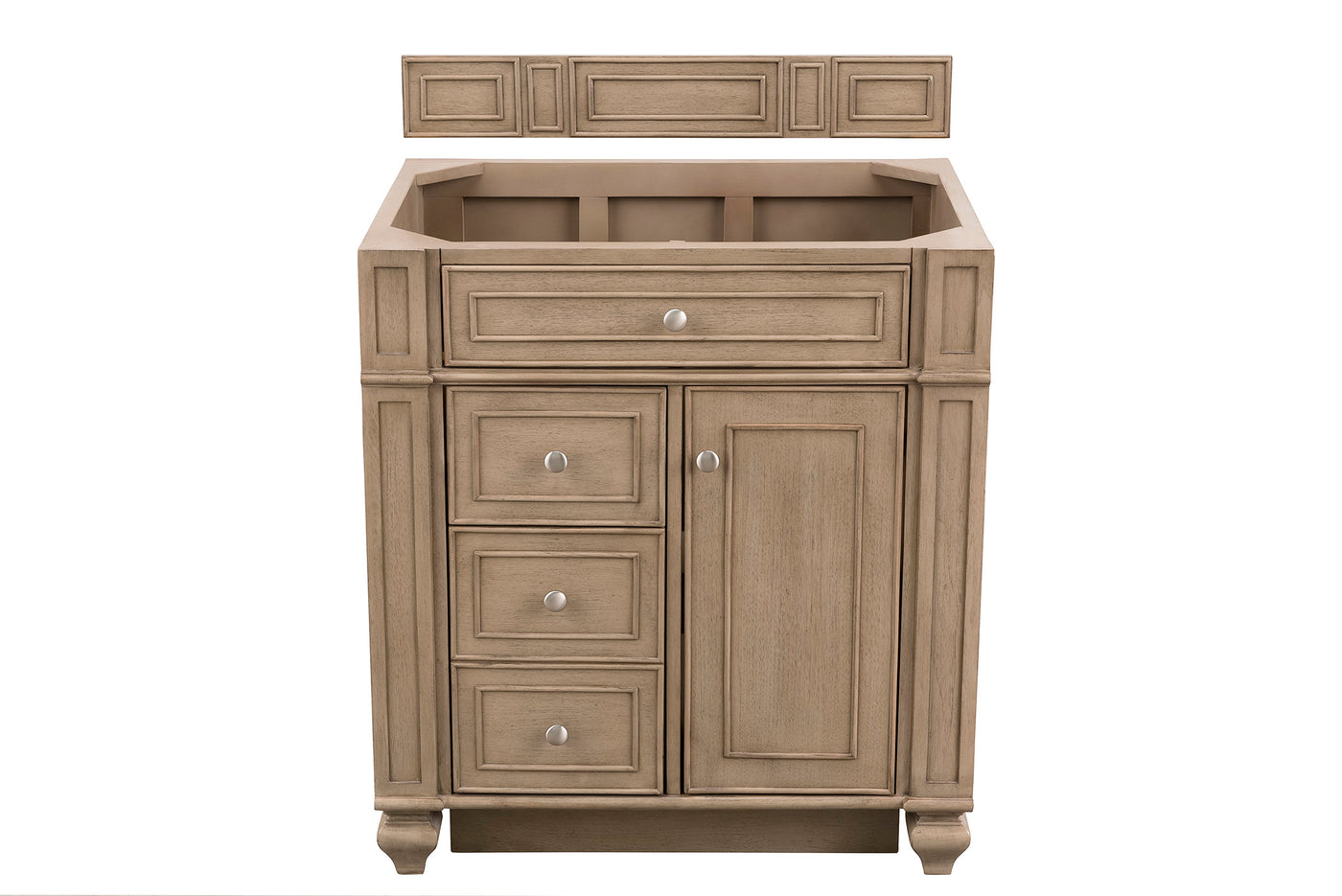 James Martin Bristol 30" Single Bathroom Vanity, Whitewashed Walnut, view 14