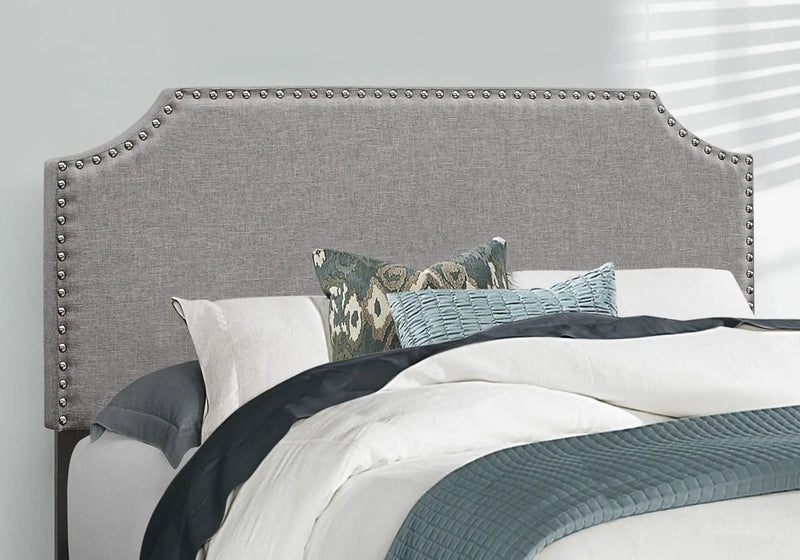8th Street Transitional Full Upholstered Bed - Gray by HouseOfZazla