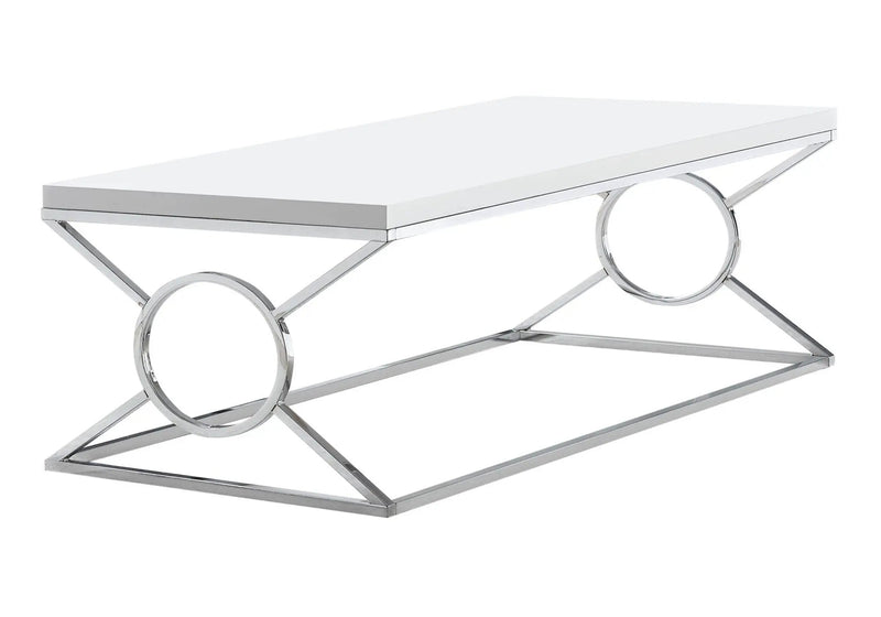 Rectangular Glossy White Coffee Table by HouseOfZazla