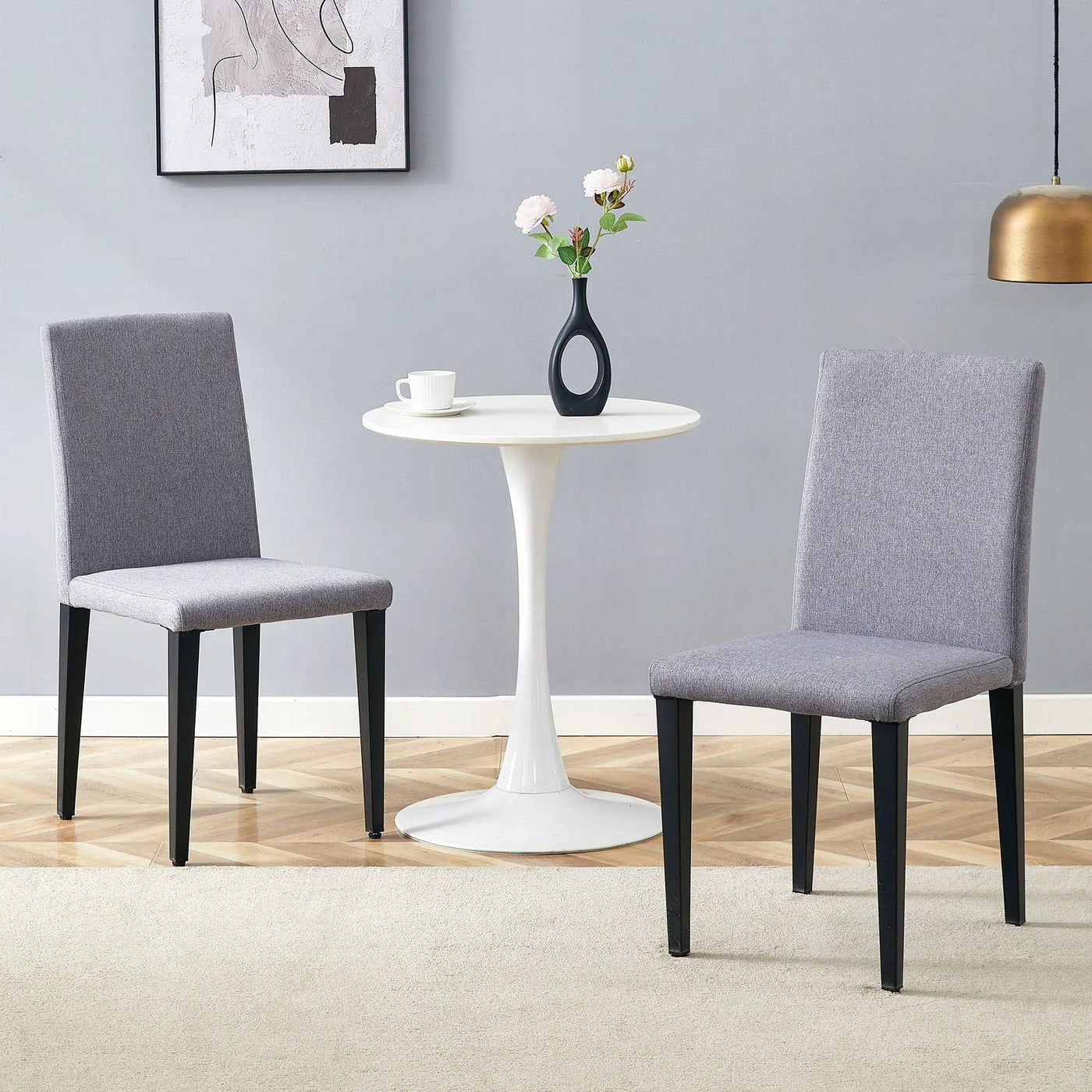Versatile Dining Chairs With Comfortable Design And Metal Legs by HouseOfZazla