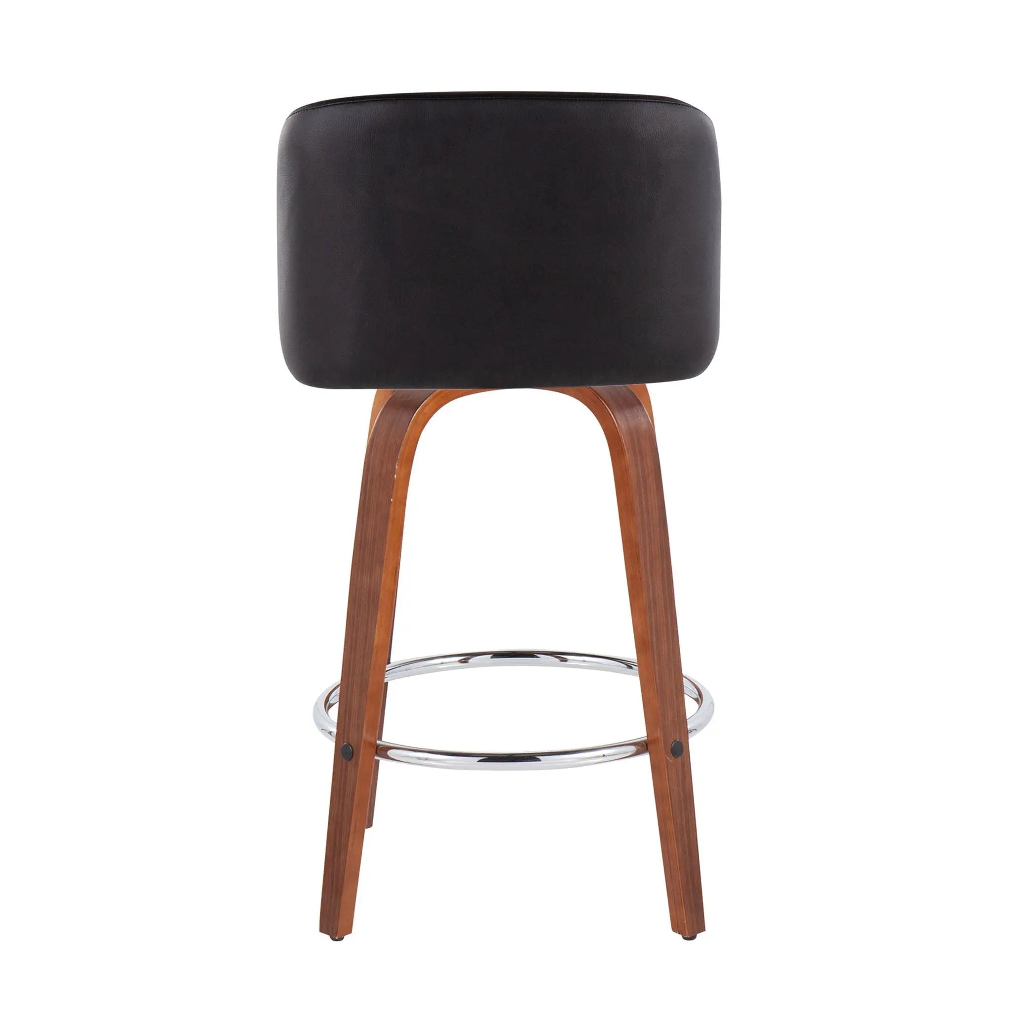 Toriano - Mid-Century Modern Fixed Height Counter Stool With Round Footrest (Set of 2) by Unique Piece Furniture