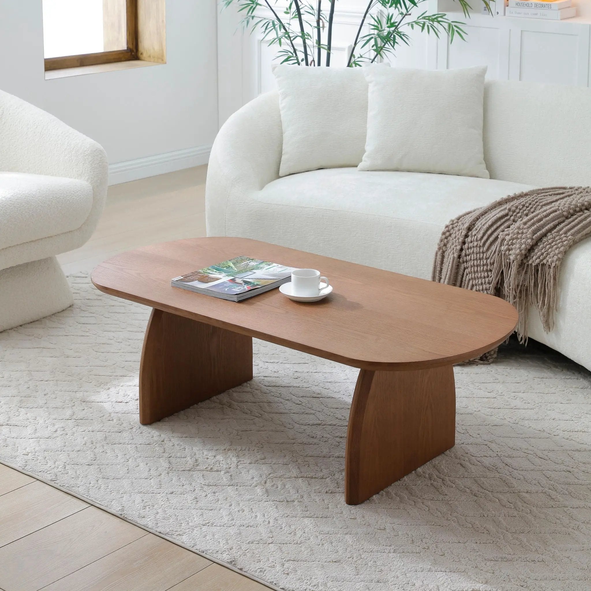 Oval Coffee Table For Living Room by Unique Piece Furniture