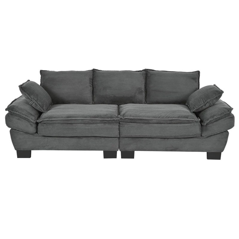 U-Style 85.4" Modern Curved Sofa by HouseOfZazla
