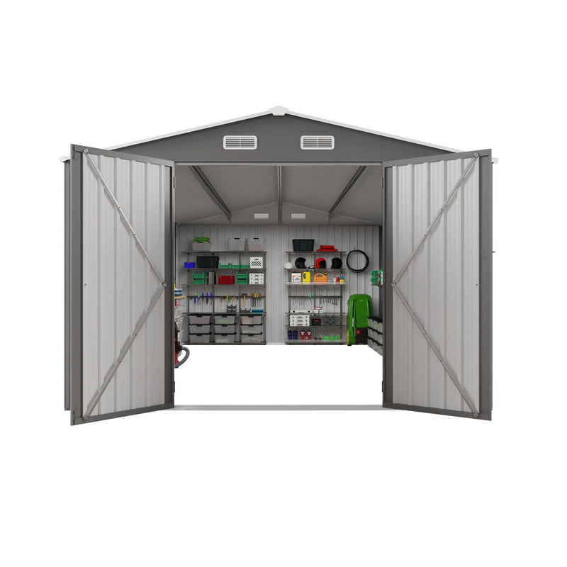 Outdoor Storage Shed With Lockable Doors by HouseOfZazla