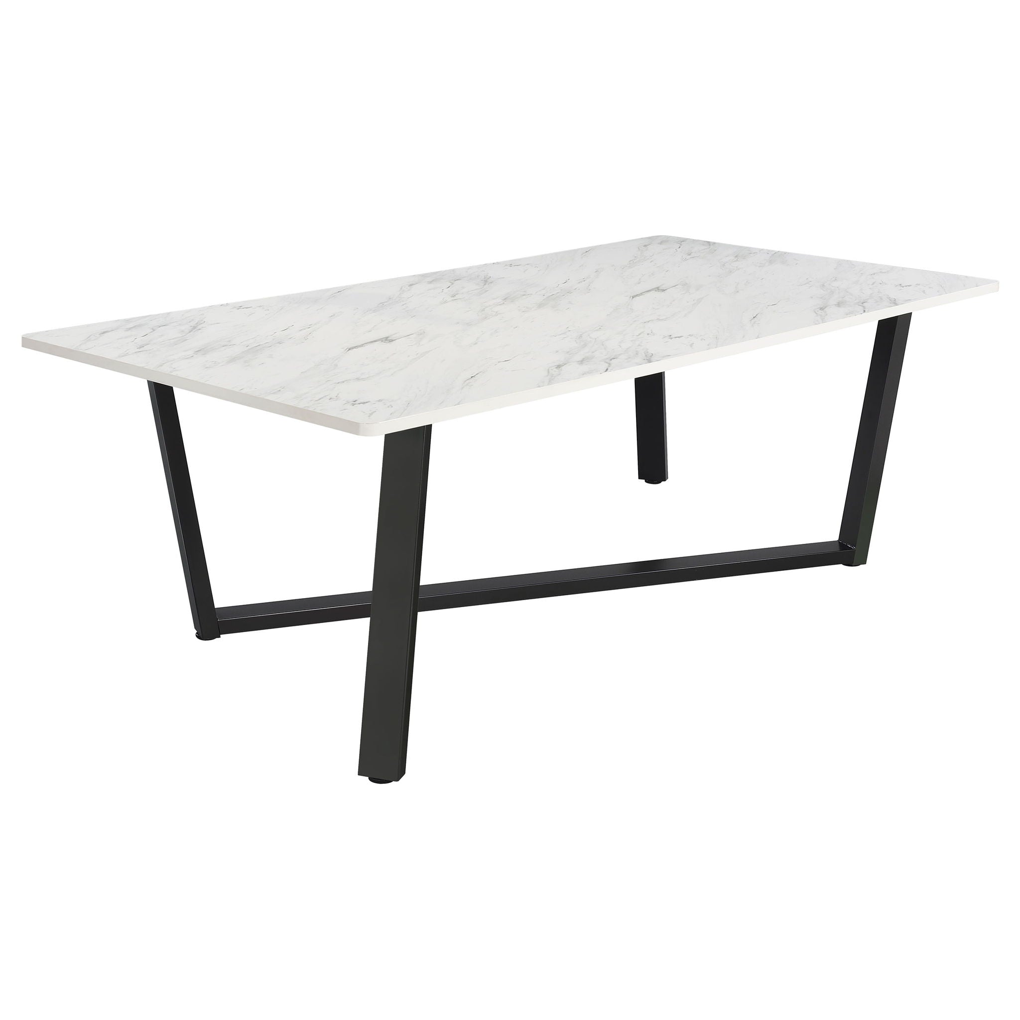 Vesper - Dining Rectangular Table - White Marble by HouseOfZazla