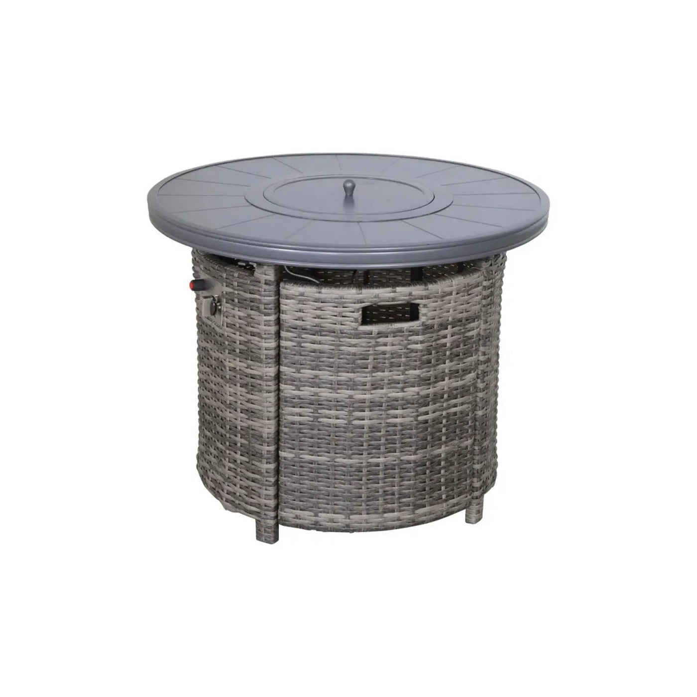 Wicker Outdoor Lounge Set With Cushions And Fire Pit by Unique Piece Furniture