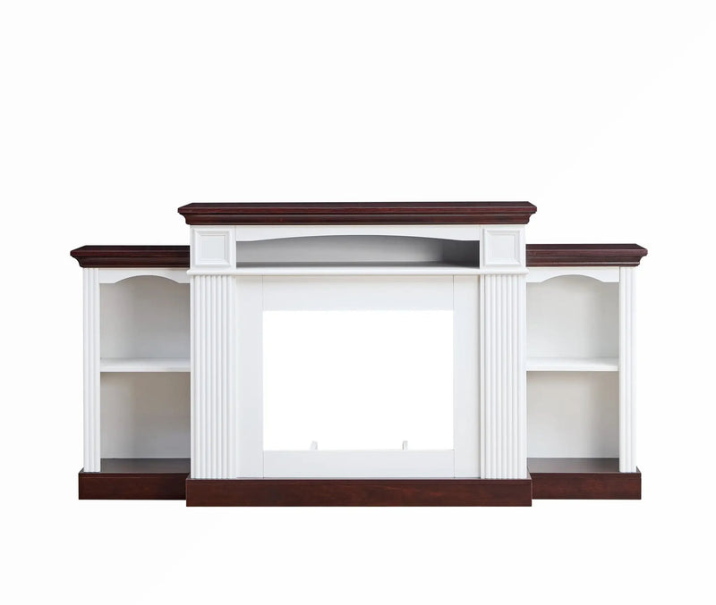 Farmhouse Style Fireplace TV Stand for 70-inch TV by BLAKHOM
