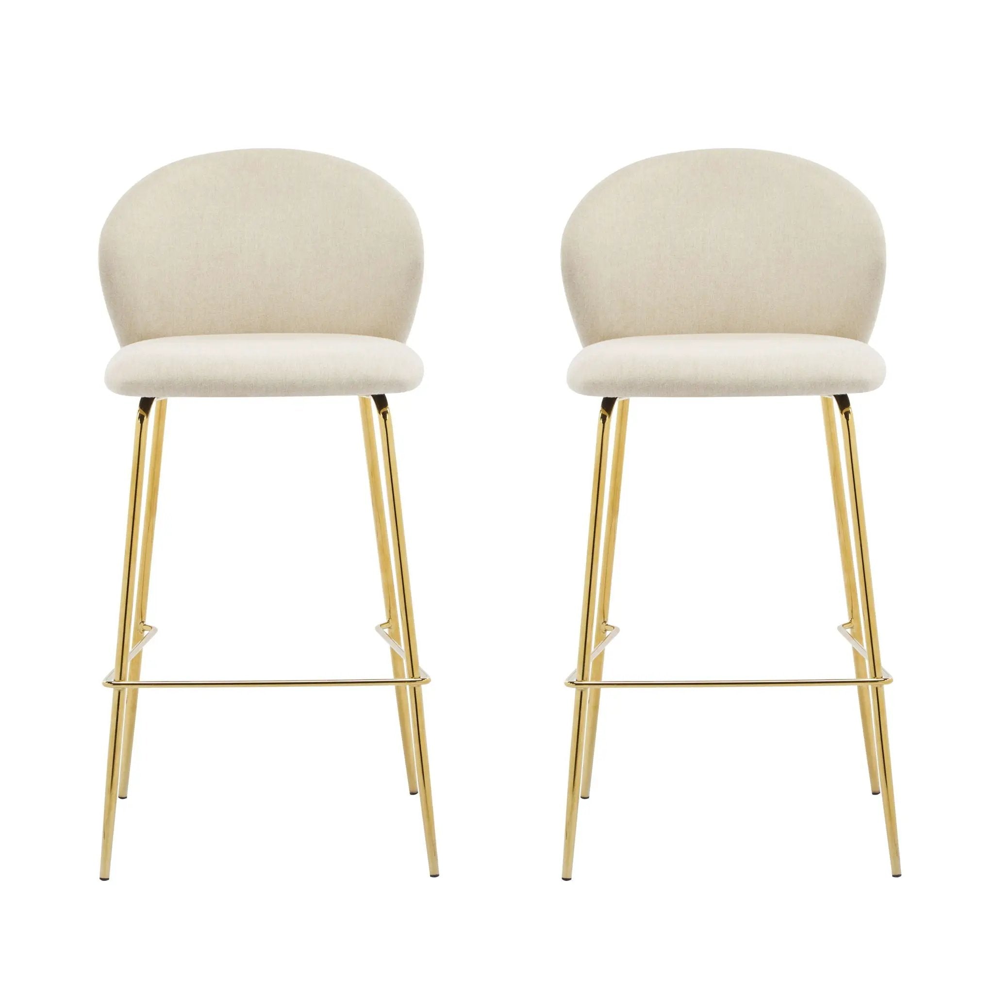 Kira - Upholstered Bar Stool (Set of 2) by HouseOfZazla