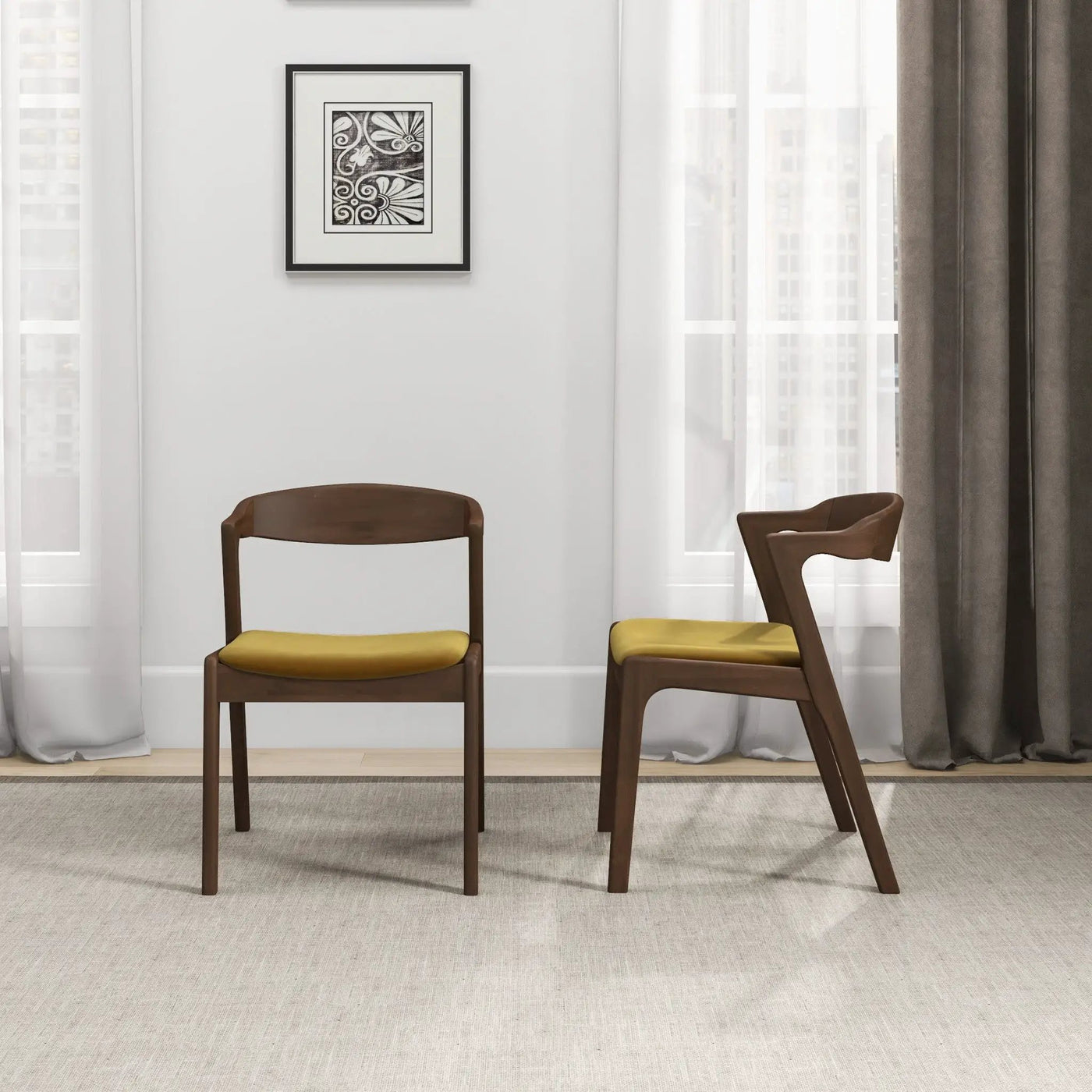 Dakota - Mid-Century Modern Dining Chair (Set of 2) by Unique Piece Furniture