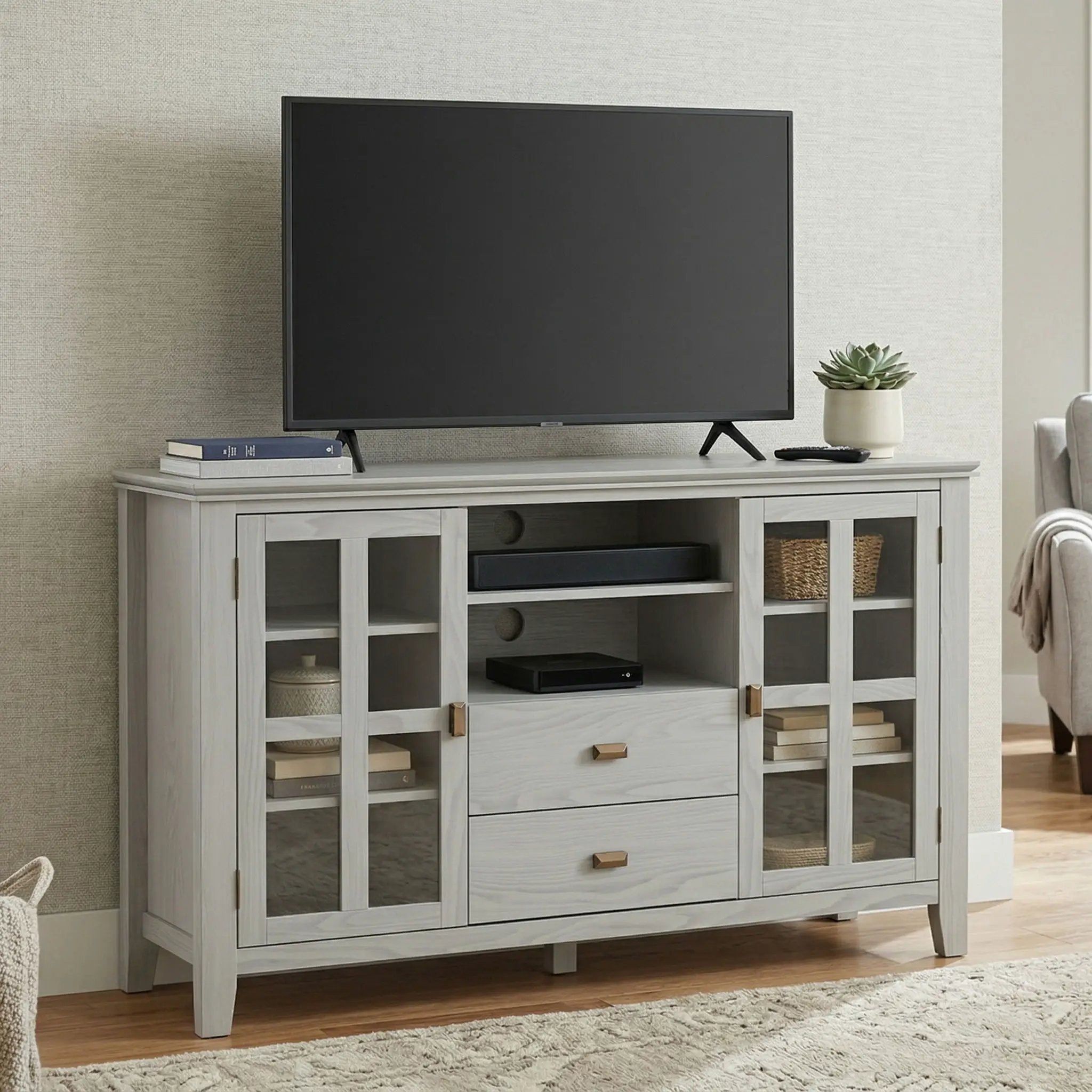 Artisan - Handcrafted, Tall TV Media Stand by Unique Piece Furniture