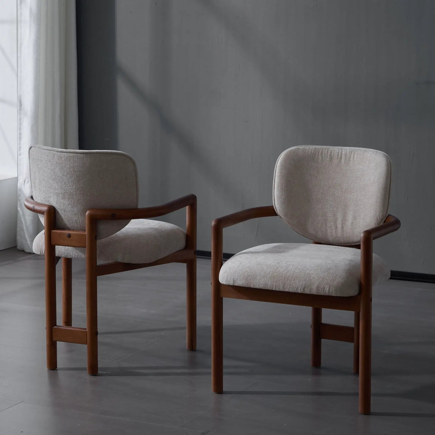 Upholstered Arm Dining Chairs (Set of 2) by HouseOfZazla