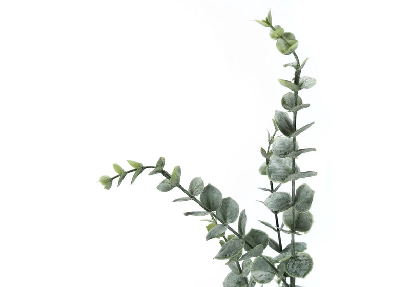 44" Tall, Artificial Plant, Eucalyptus Tree, Indoor, Faux, Fake, Floor, Greenery, Potted, Real Touch, Decorative - Green / Black by Unique Piece Furniture