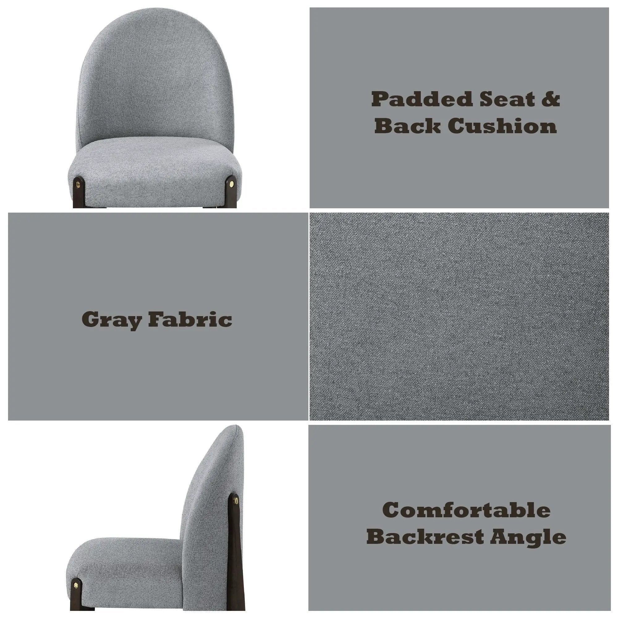Clayten - Dining Chair (Set of 2) - Gray by Unique Piece Furniture