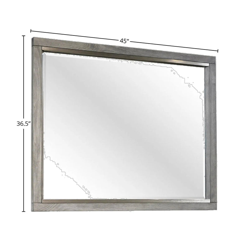 Landscape Mirror - Gray by HouseOfZazla