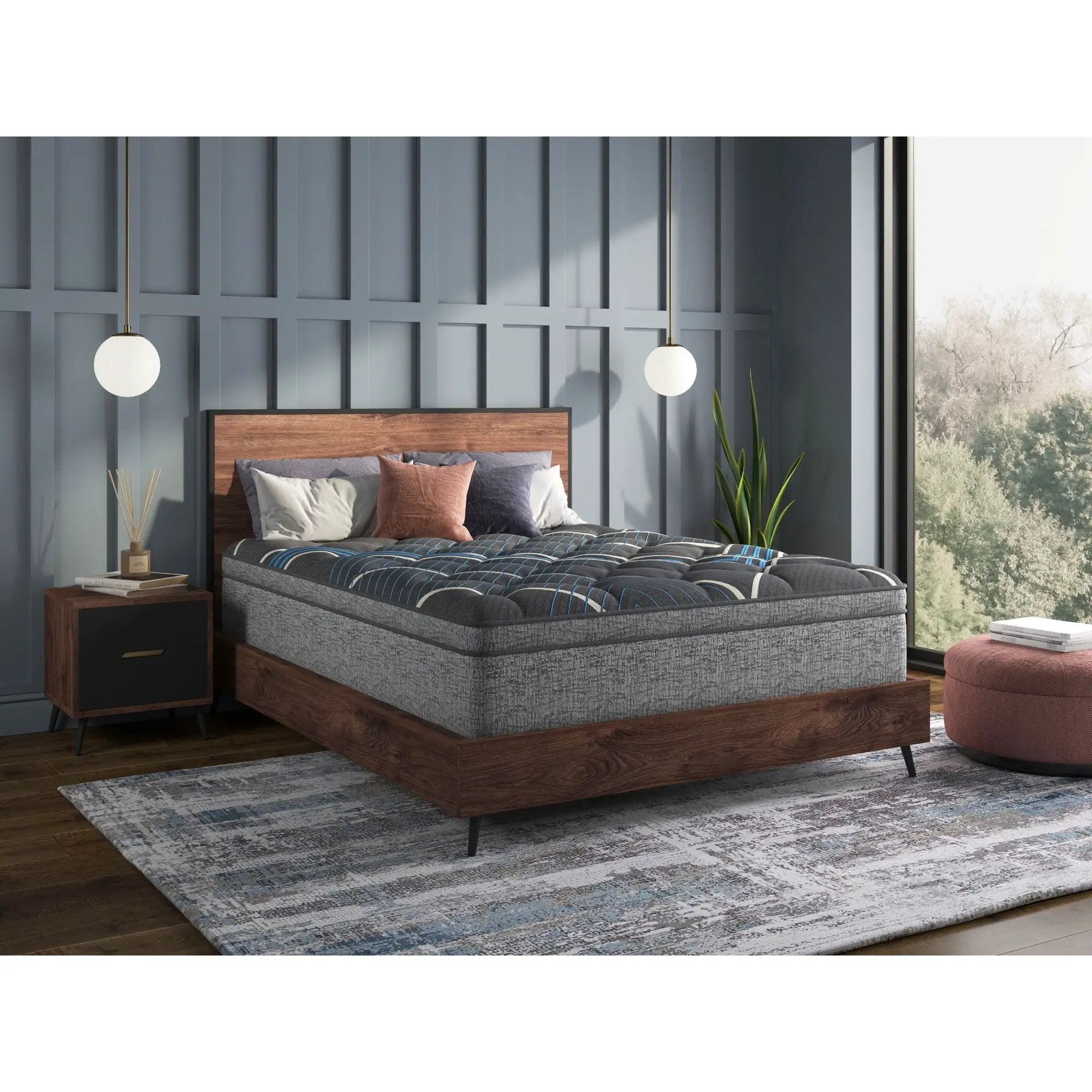 Comfort Care - 15" Euro Top Hybrid Mattress, Plush Comfort by HouseOfZazla