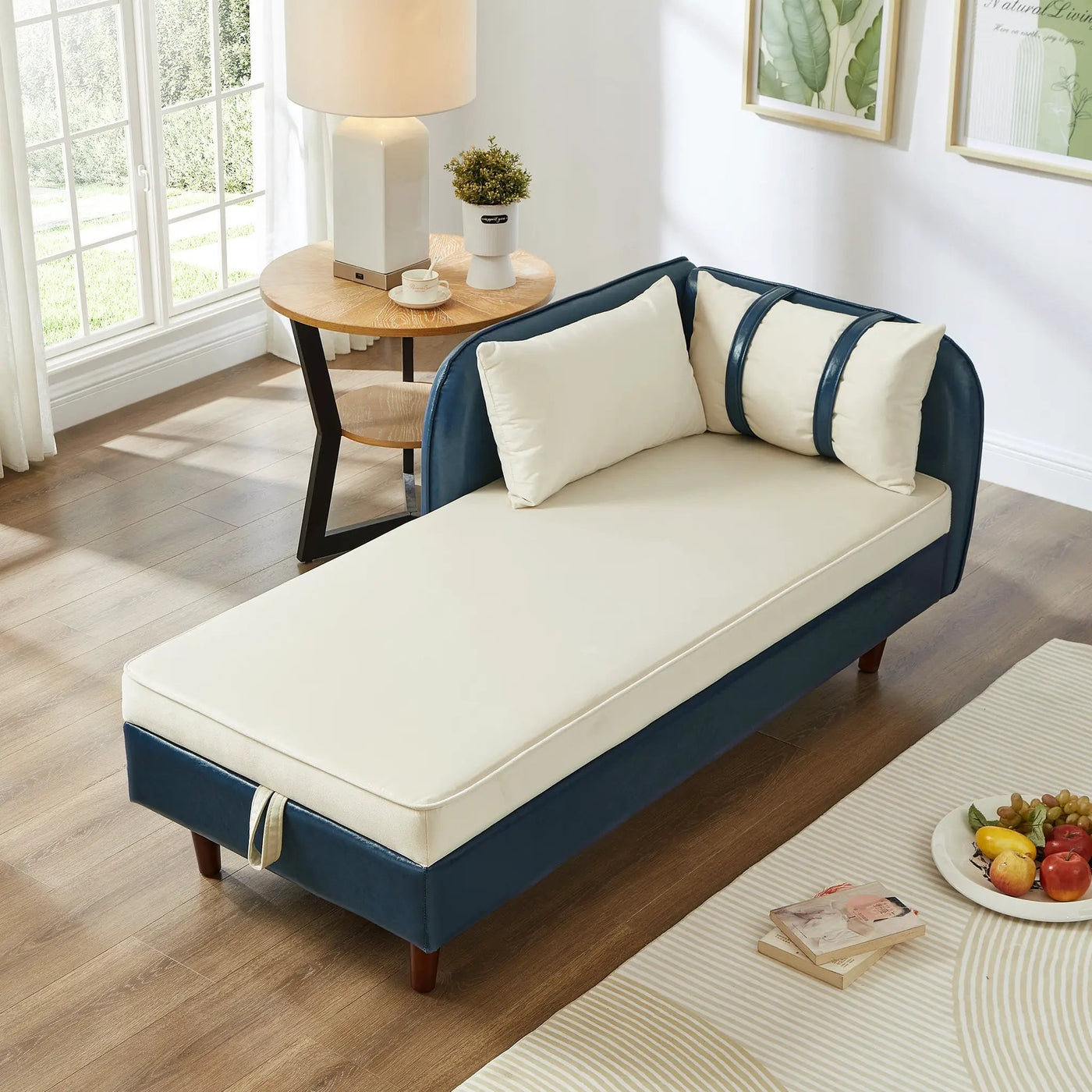 65" Storage Chaise Lounge Sofa by HouseOfZazla