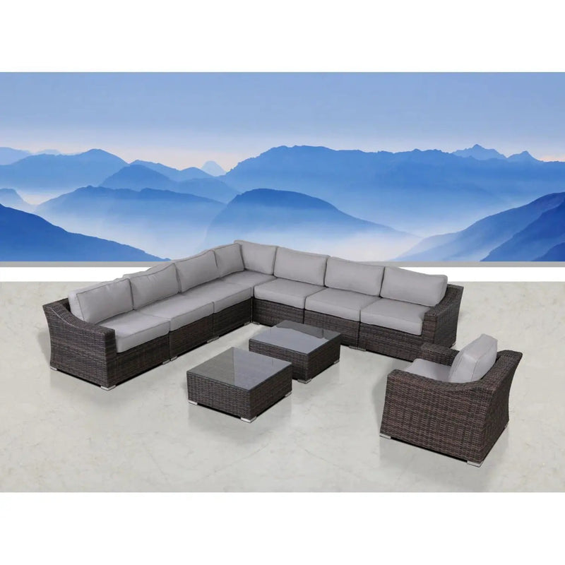 Outdoor Wicker Conversation Set With Cushions, All Weather by HouseOfZazla
