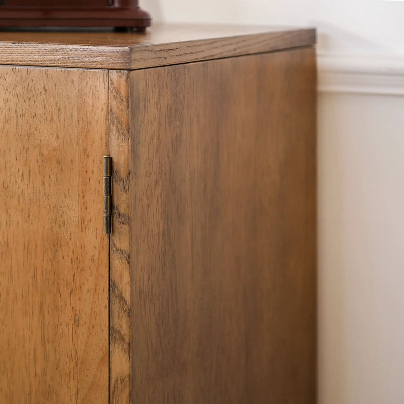 Rustic Hand-Carved Wooden 2-Door Cabinet by HouseOfZazla