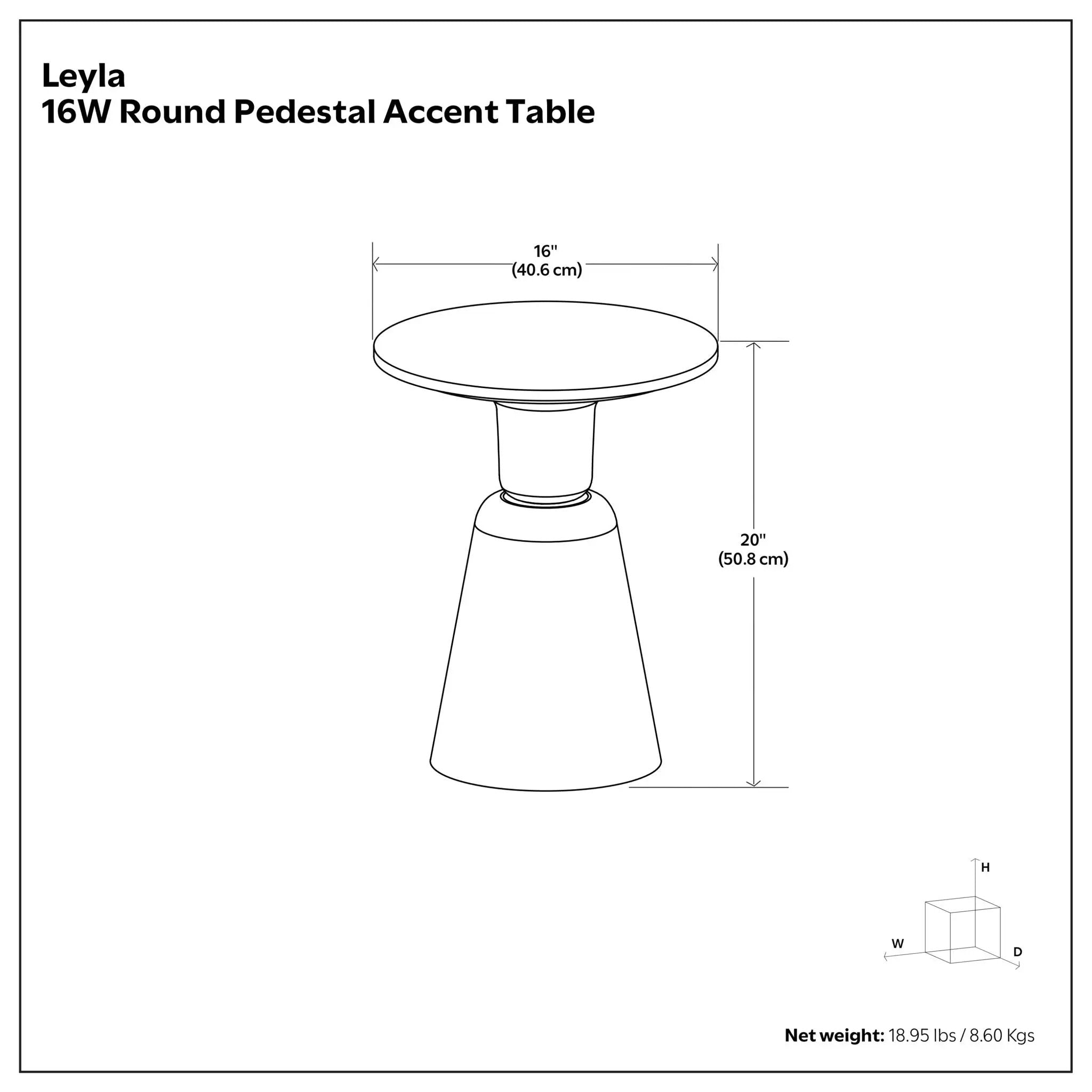 Leyla - Side Table - Antique Brass by HouseOfZazla