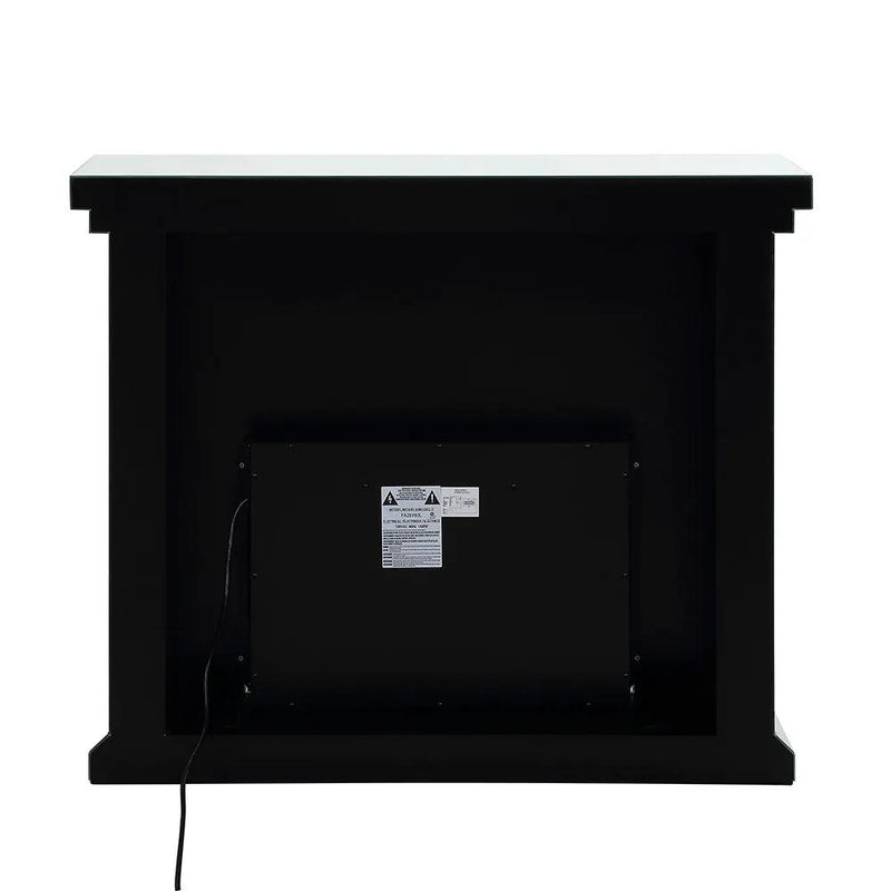 Noralie - 40" Fireplace - Mirrored & Faux Diamonds by Unique Piece Furniture
