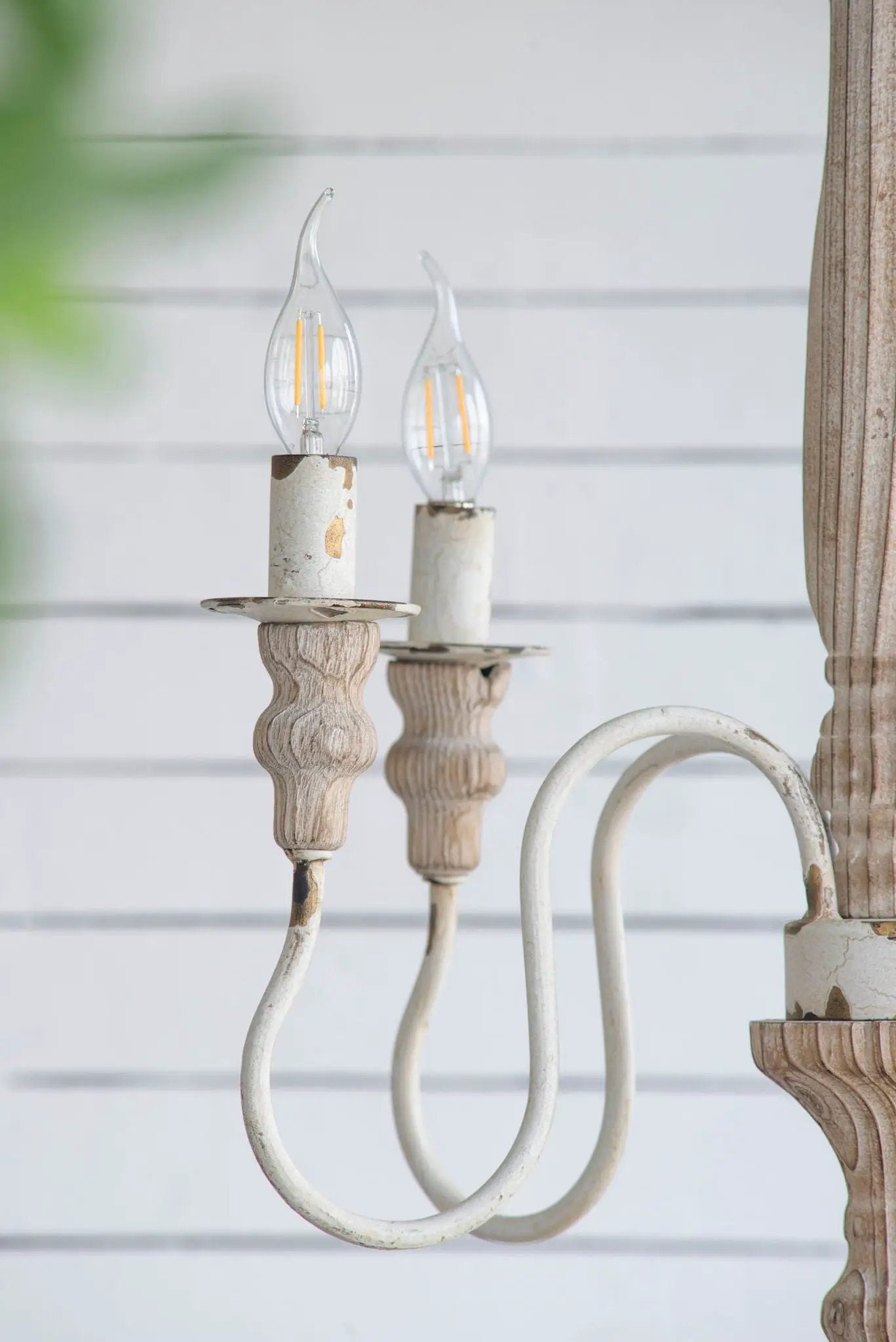 4 Light Chandelier, Hanging Light Fixture With Adjustable Chain For Kitchen, Bulb Not Included - Cream White by Unique Piece Furniture