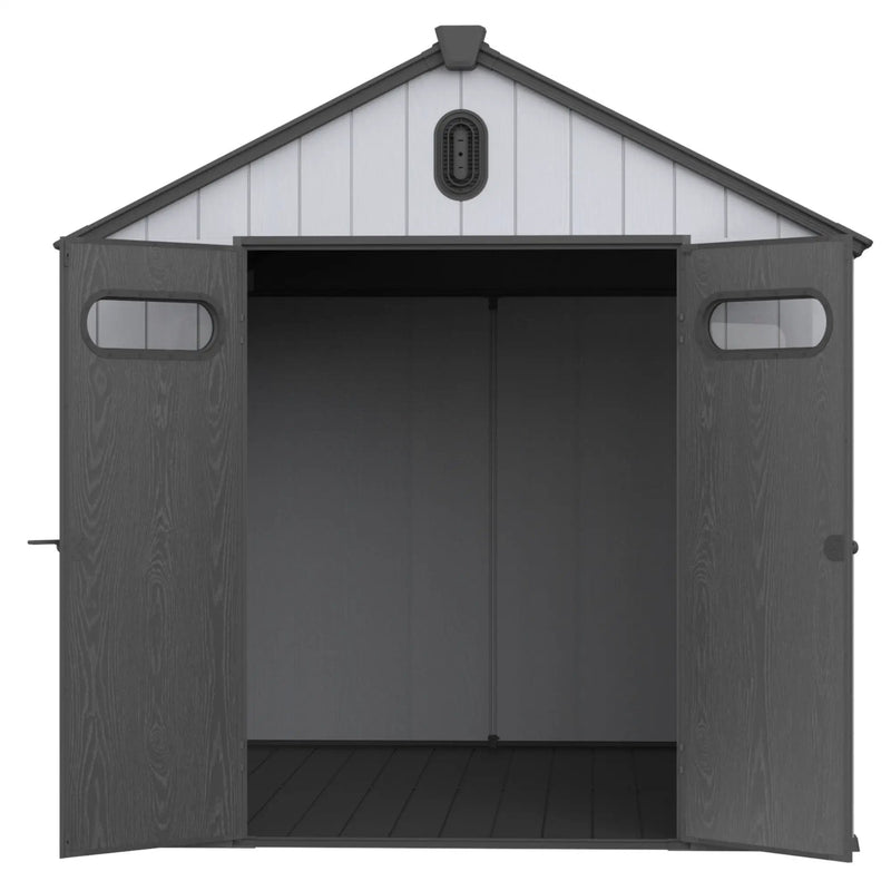 Resin Plastic Storage Shed For Backyard Garden With Spire Tool Storage by HouseOfZazla