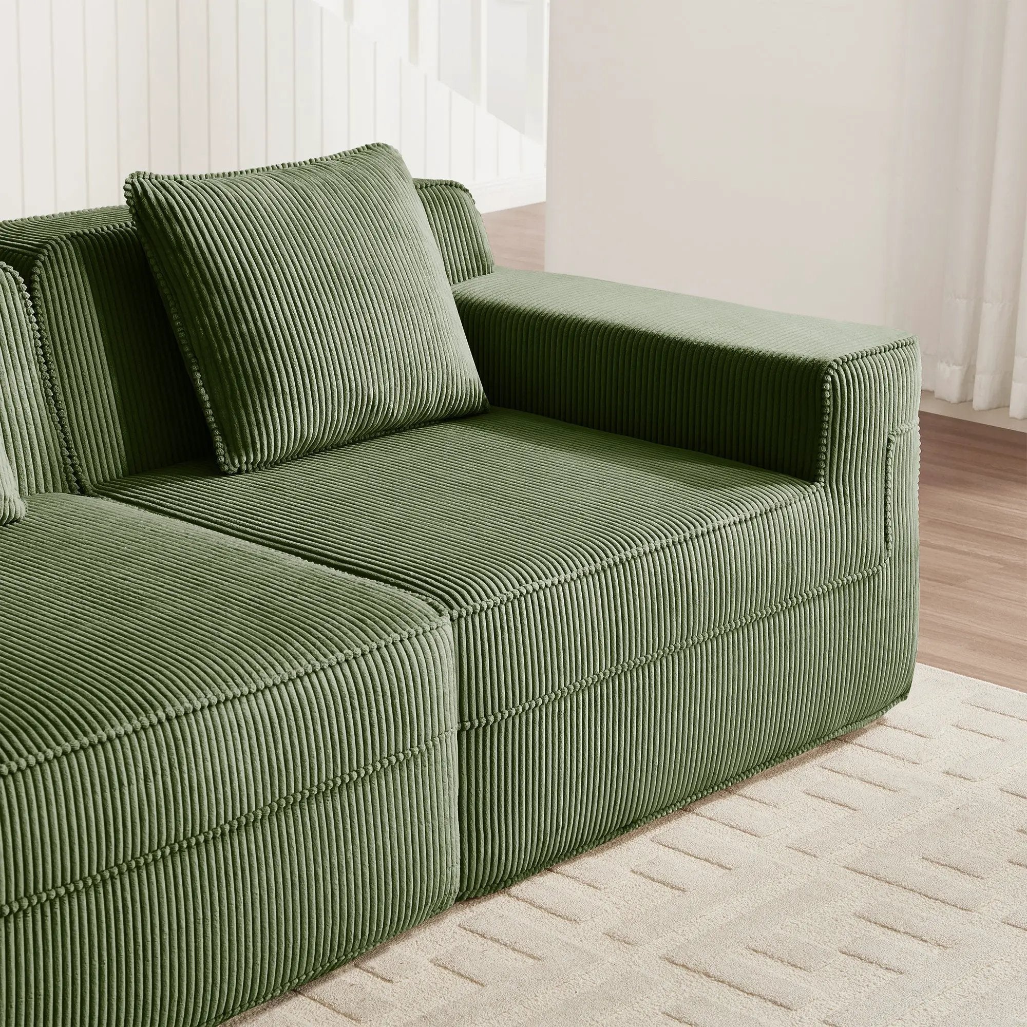 Ottoman Corduroy - Green by HouseOfZazla