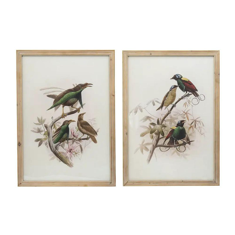 Bird Framed Print (Set of 2) - Multicolor by HouseOfZazla