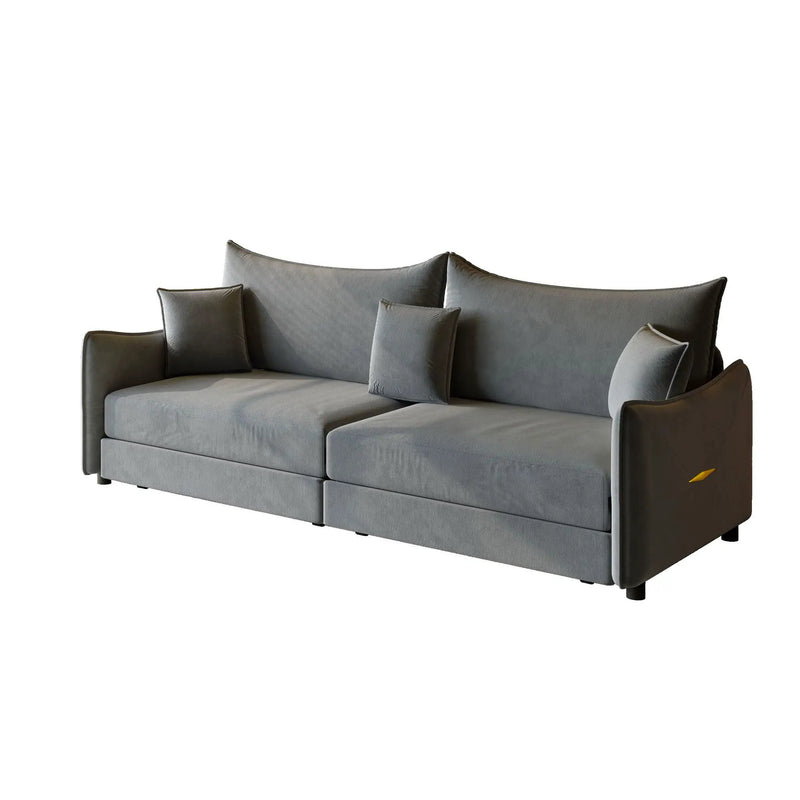King Pull Out Sofa Bed, 3-In-1 Convertible Bed With 3 Pillows by HouseOfZazla