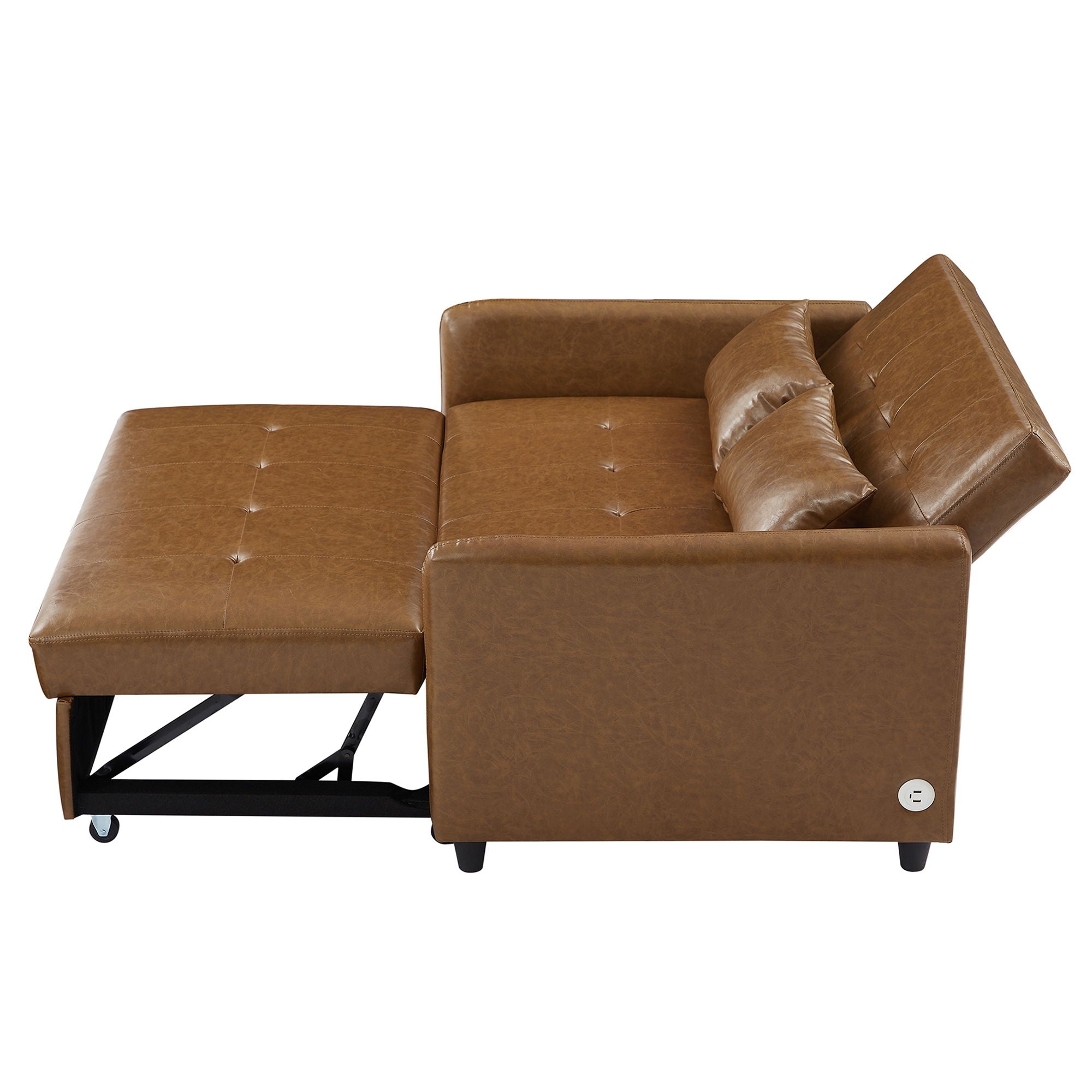 Convertible Sleeper Sofa Bed With 3 USB Ports by HouseOfZazla